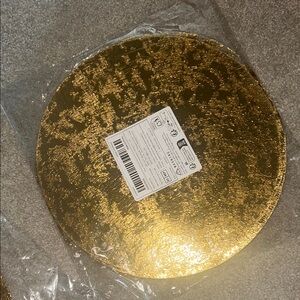 Gold Textured Round Placemat